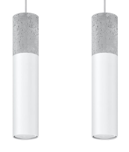 Lampa wisząca BORGIO 2 biały SL.0648 SOLLUX
