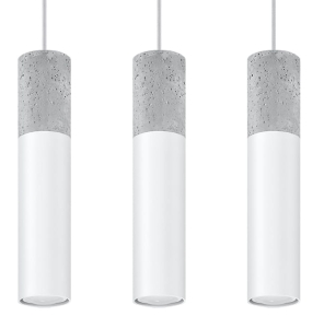Lampa wisząca BORGIO 3 biały SL.0649 SOLLUX