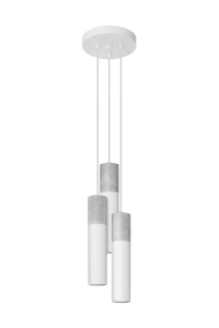 Lampa wisząca BORGIO 3P biały GU10 3x40W IP20 SL.1080 SOLLUX