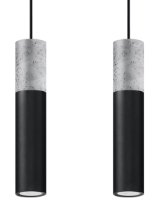 Lampa wisząca BORGIO 2 czarny SL.0651 SOLLUX