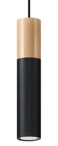 Lampa wisząca PABLO czarna SL.0632 SOLLUX