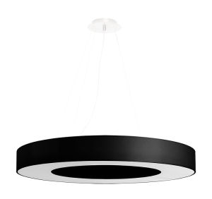 Żyrandol SATURNO SLIM 70 czarny SL.0754 SOLLUX
