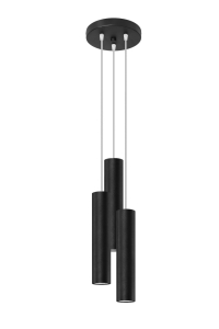Lampa wisząca LAGOS 3P czarny GU10 3x40W IP20 SL.1079 SOLLUX