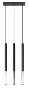 Lampa wisząca MOZAICA 3L czarny/chrom SL.0886 SOLLUX