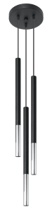 Lampa wisząca MOZAICA 3P czarny/chrom SL.0887 SOLLUX