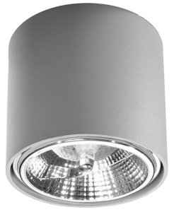 Plafon TIUBE szary SL.0696 SOLLUX
