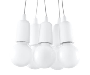 Lampa wisząca DIEGO 5 biała SL.0571 SOLLUX