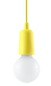Lampa wisząca DIEGO 1 żółta SL.0578 SOLLUX
