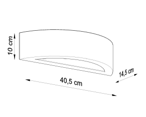 Kinkiet ceramiczny ATENA E27 1x60W IP20 SL.0001 SOLLUX