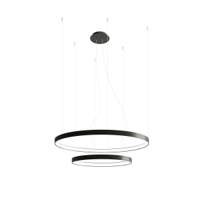 Żyrandol RIO 2 55/78 czarny LED 3000K LED 2x80W IP20 TH.137 SOLLUX