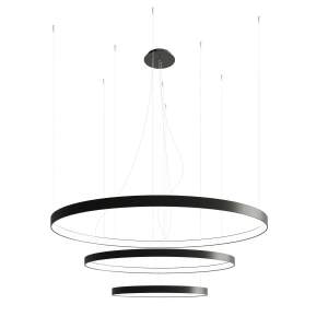 Żyrandol RIO 3 55/78/110 czarny LED 3000K LED 3x150W IP20 TH.138 SOLLUX