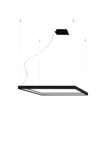 Żyrandol NELYA M czarny LED 3000K LED 1x50W IP20 TH.148 SOLLUX