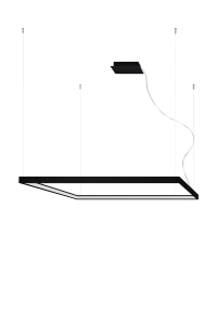 Żyrandol NELYA L czarny LED 3000K LED 1x70W IP20 TH.154 SOLLUX