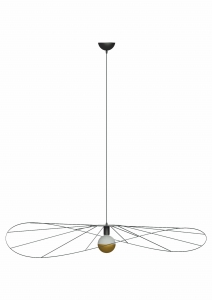 Lampa wisząca ESKOLA 140 czarna E27 1x60W IP20 TH.012CZ SOLLUX