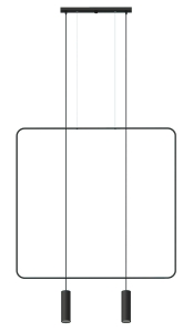 Lampa wisząca RANA 2 czarna GU10 2x40W IP20 TH.019CZ SOLLUX