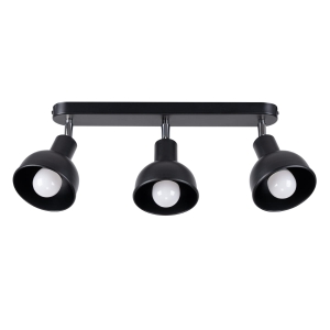 Plafon ELBA 3 czarny E27 3x15W SL.1318 SOLLUX