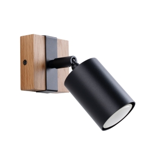 Kinkiet FAGER 1 czarny GU10 1x10W SL.1343 SOLLUX