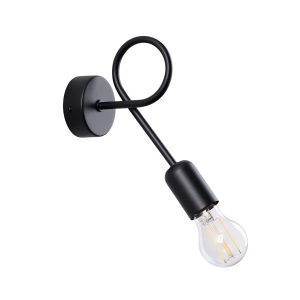 Kinkiet LOOP czarny E27 1x15W SL.1433 SOLLUX