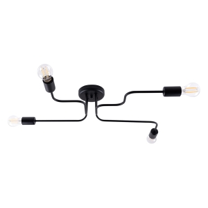 Żyrandol VECTOR 4 czarny E27 4x15W SL.1446 SOLLUX