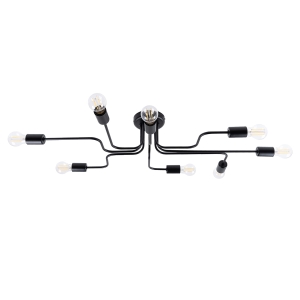 Żyrandol VECTOR 8 czarny E27 8x15W SL.1448 SOLLUX