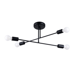 Żyrandol NORAH 4 czarny E27 4x15W SL.1451 SOLLUX