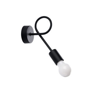 Kinkiet LEVAR czarny E27 1x15W SL.1454 SOLLUX