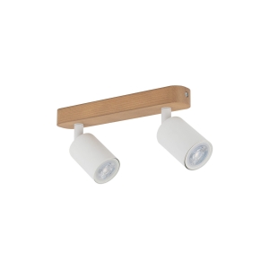 Lampa sufitowa TOP kolor biały / jasne drewno na GU10 - 3295 TK Lighting