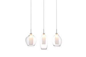 Lampa wisząca AMBER MILANO 3 AZ3075 Transparentna Azzardo