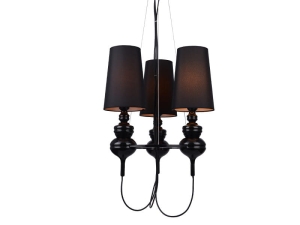 Lampa wisząca BAROCO 3 czarna AZ2163 Azzardo