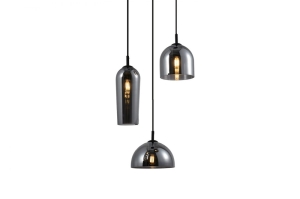 Lampa wisząca BLANCA 3 Dymione szkło AZ3336 Azzardo