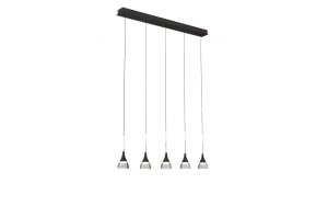 Lampa wisząca DALMATIA 5 czarna AZ2910 Azzardo