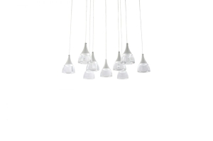 Lampa wisząca DALMATIA 9 biała AZ3144 Azzardo