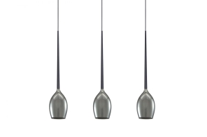 Lampa wisząca IZZA 3 dymione szkło AZ2937 Azzardo