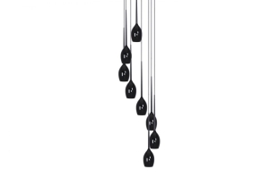Lampa wisząca IZZA 8 czarna AZ0159 Azzardo