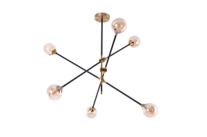 LAMPA WISZĄCA SOLEN 6 BK/GO AZ4700 Azzardo
