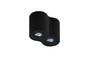 Lampa sufitowa / natynkowa BROSS 2 czarna / czarna AZ2136 Azzardo