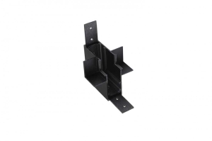 Alfa łącznik ścienny L do systemu magnetycznego podtynkowego Magnetic52 kolor czarny AZ4685 Azzardo