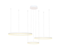 Lampa wisząca HALO PENDANT 80+60+40 CCT Biały Sterowanie pilotem AZ4971 AZzardo