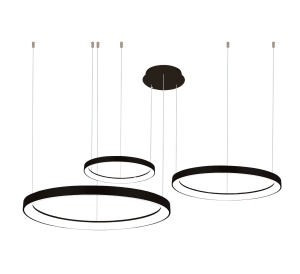 Lampa wisząca AGNES PENDANT 38+58+78 DIMM CCT SWITCH Czarny AZ5024 AZzardo