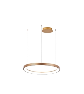 Lampa wisząca AGNES PENDANT 48 DIMM CCT SWITCH Złoty / biały AZ5017 AZzardo