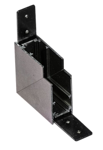 BETA łącznik ścienny L do systemu magnetycznego natynkowego MAGNETIC57 Czarny AZ5160 AZzardo