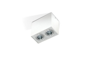Lampa wewnętrzna / natynkowa ELOY 2 biały / aluminium AZ1354 Azzardo