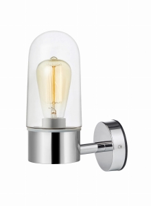 ZEN Kinkiet 1L Chrom/Przezroczysty IP44 107798 Markslojd