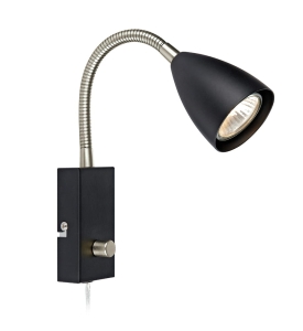 CIRO Flex 1L Czarny/Stal 107409 Markslojd