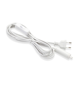 EXPAND Start cable 3,5m Wallplug+Switch White 107523 Markslojd