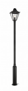 GARDEN 24 POSTLAMP 1L BLACK H 225CM 108171 Markslojd
