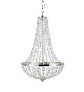 GRÄNSÖ Chandelier 3L Chrome/MC IP44 107551 Markslojd
