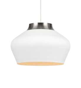 KOM Wisząca 31cm 1L Biały/Stal 107379 Markslojd