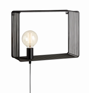 SHELF Wall 1L Black 107814 Markslojd