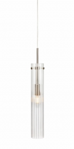 TUBO Wisząca 1L Stal/Przezroczysty 108112 Markslojd